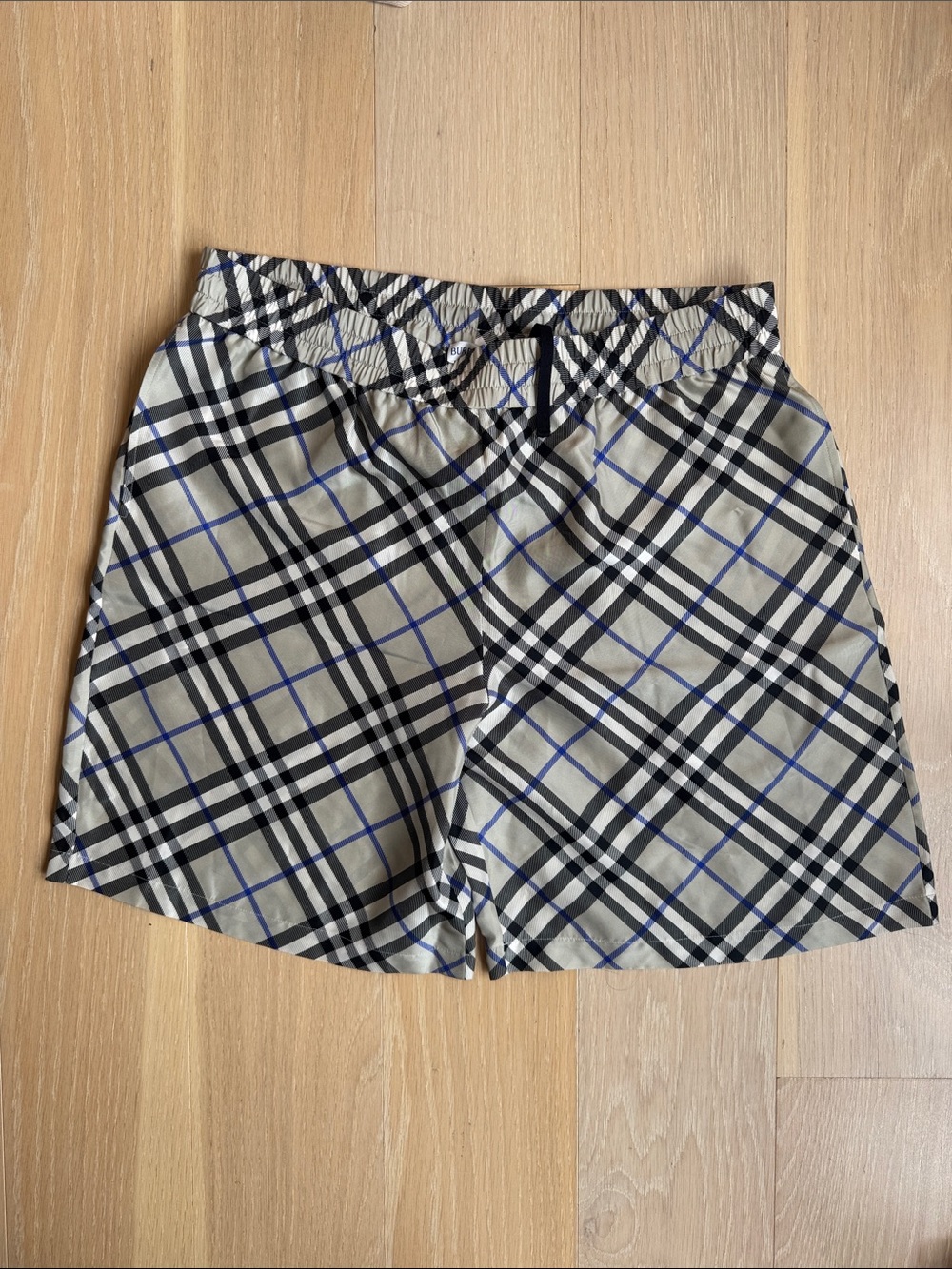 Burberry Check Silk Shorts